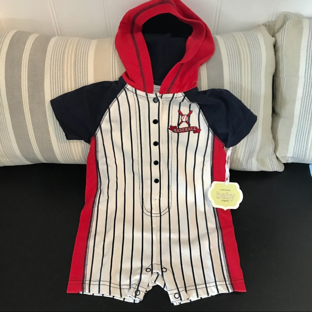 NWT Nordstrom Organic Baseball Onsie